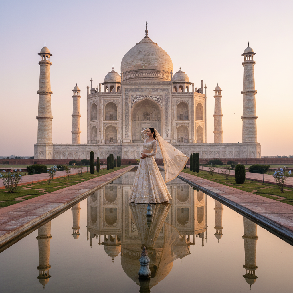 Priya in Taj Mahal, India