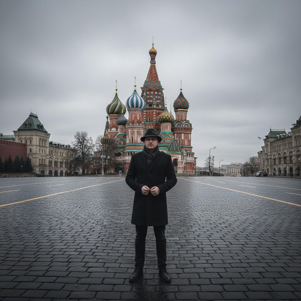 Dmitri in Red Square, Moscow